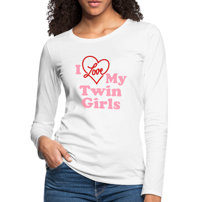 Women's Premium Long Sleeve T-Shirt - white