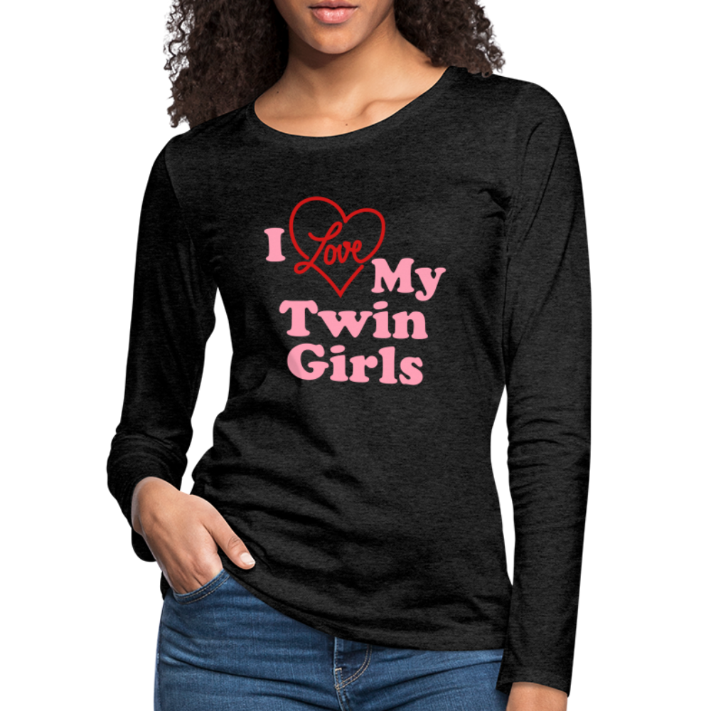 Women's Premium Long Sleeve T-Shirt - charcoal grey