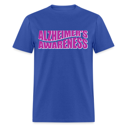 Alzheimer's Awareness T-Shirt - royal blue