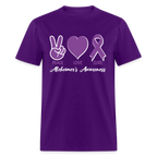 Alzheimer's Awareness T-Shirt (Peace Love Cure)