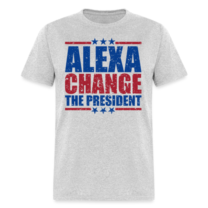 Alexa Change the President T-Shirt - heather gray