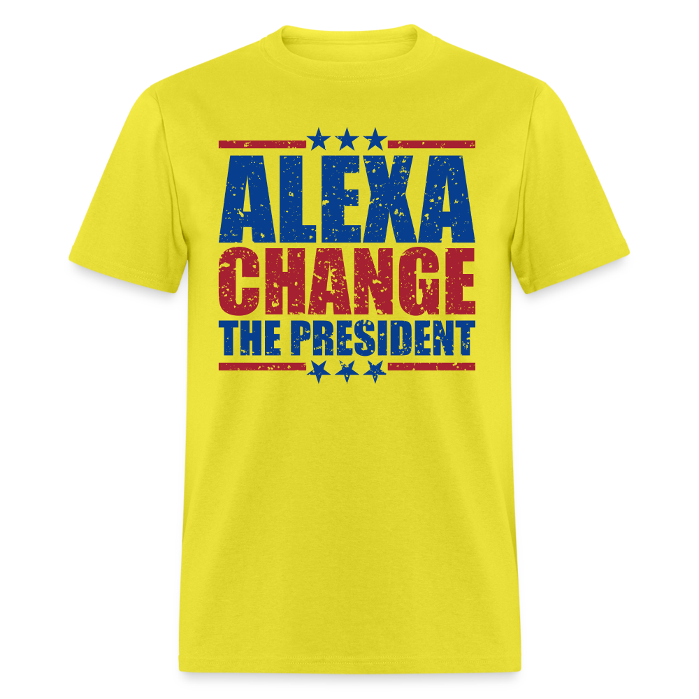 Alexa Change the President T-Shirt - yellow