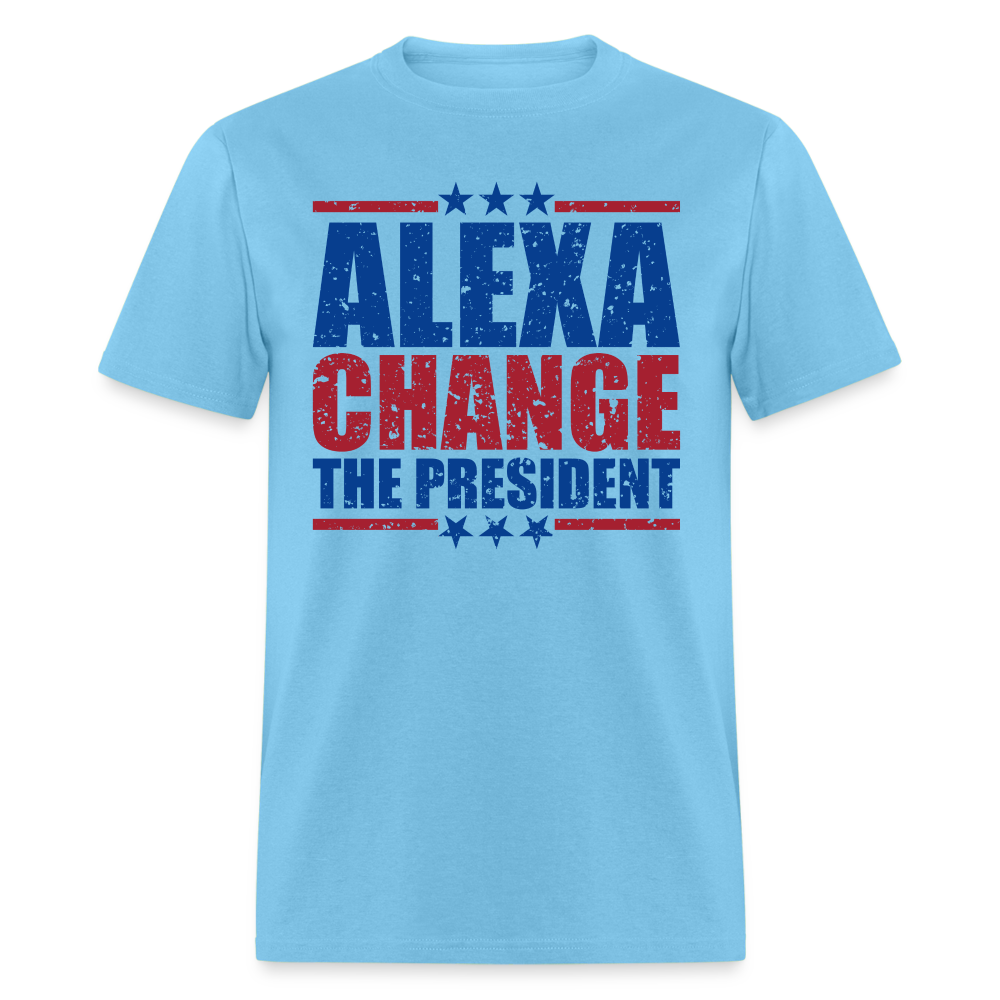 Alexa Change the President T-Shirt - aquatic blue