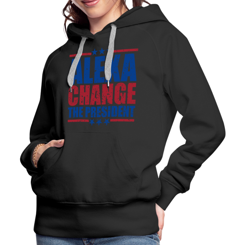 Alexa Change the President Men's Women’s Premium Hoodie - black