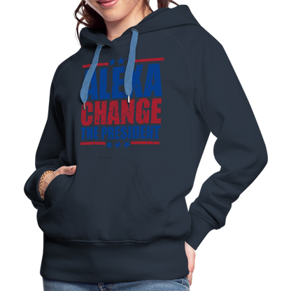 Alexa Change the President Men's Women’s Premium Hoodie - navy