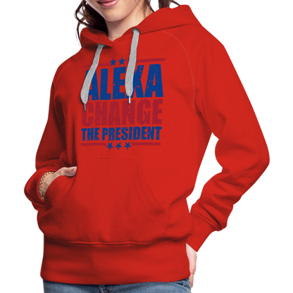 Alexa Change the President Men's Women’s Premium Hoodie - red