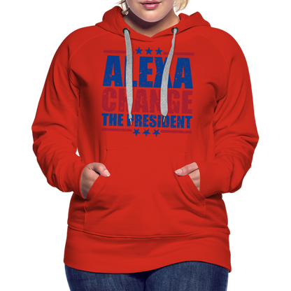 Alexa Change the President Men's Women’s Premium Hoodie - red