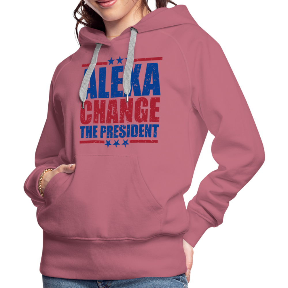 Alexa Change the President Men's Women’s Premium Hoodie - mauve