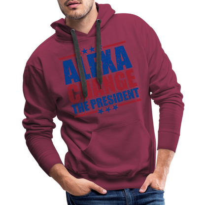 Alexa Change the President Men's Men’s Premium Hoodie - burgundy