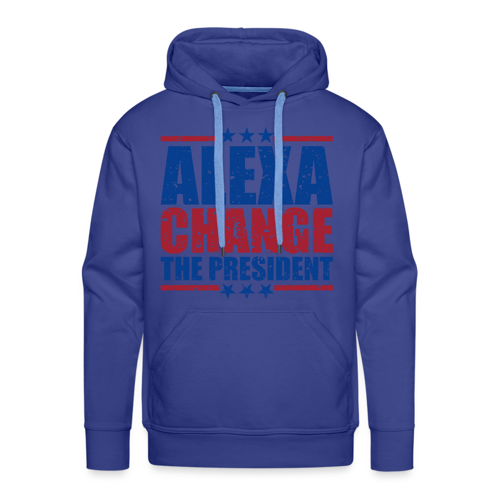 Alexa Change the President Men's Men’s Premium Hoodie - royal blue