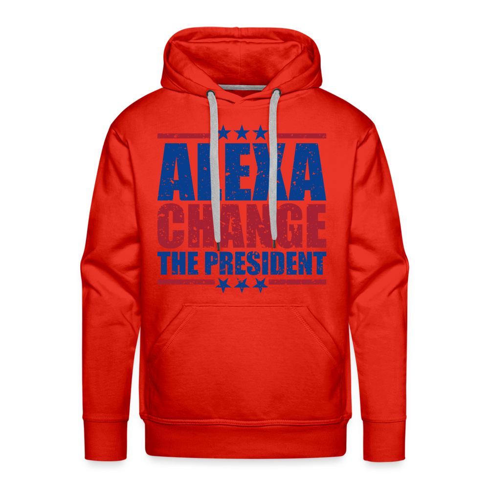 Alexa Change the President Men's Men’s Premium Hoodie - red