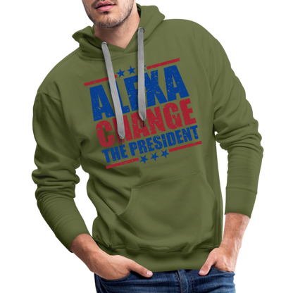 Alexa Change the President Men's Men’s Premium Hoodie - olive green