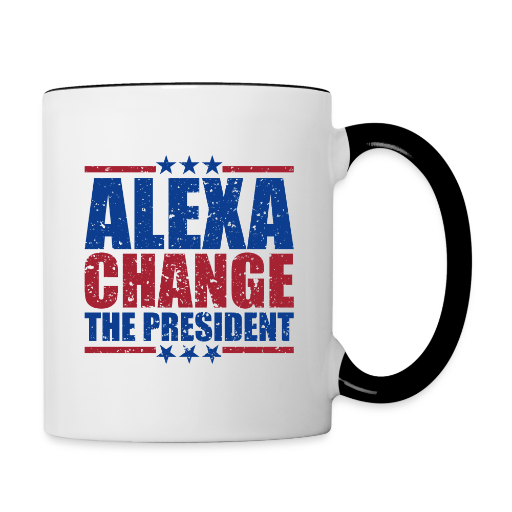 Alexa Change the President Coffee Mug - white/black