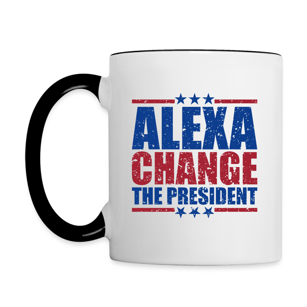 Alexa Change the President Coffee Mug - white/black