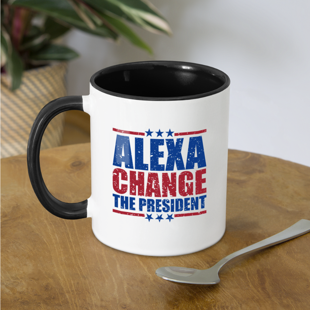 Alexa Change the President Coffee Mug - white/black