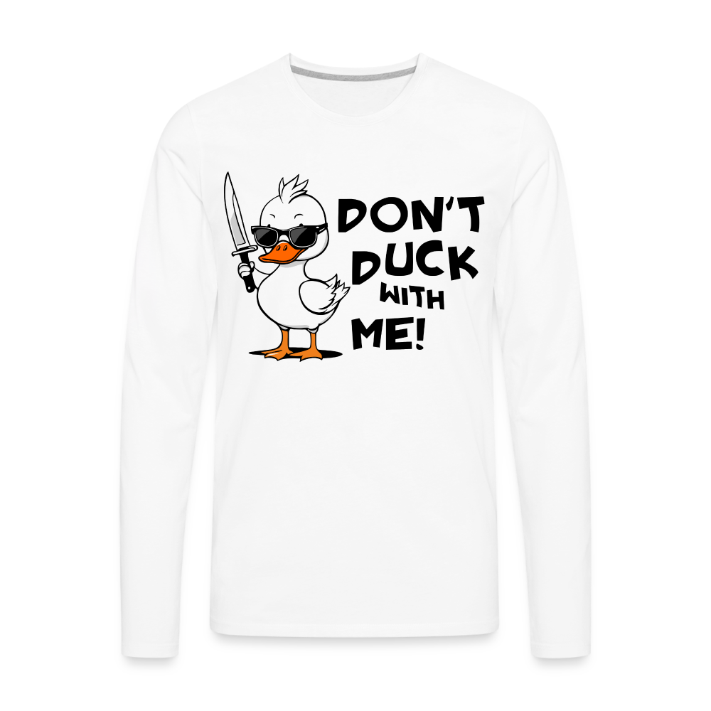 Men's Premium Long Sleeve T-Shirt - white