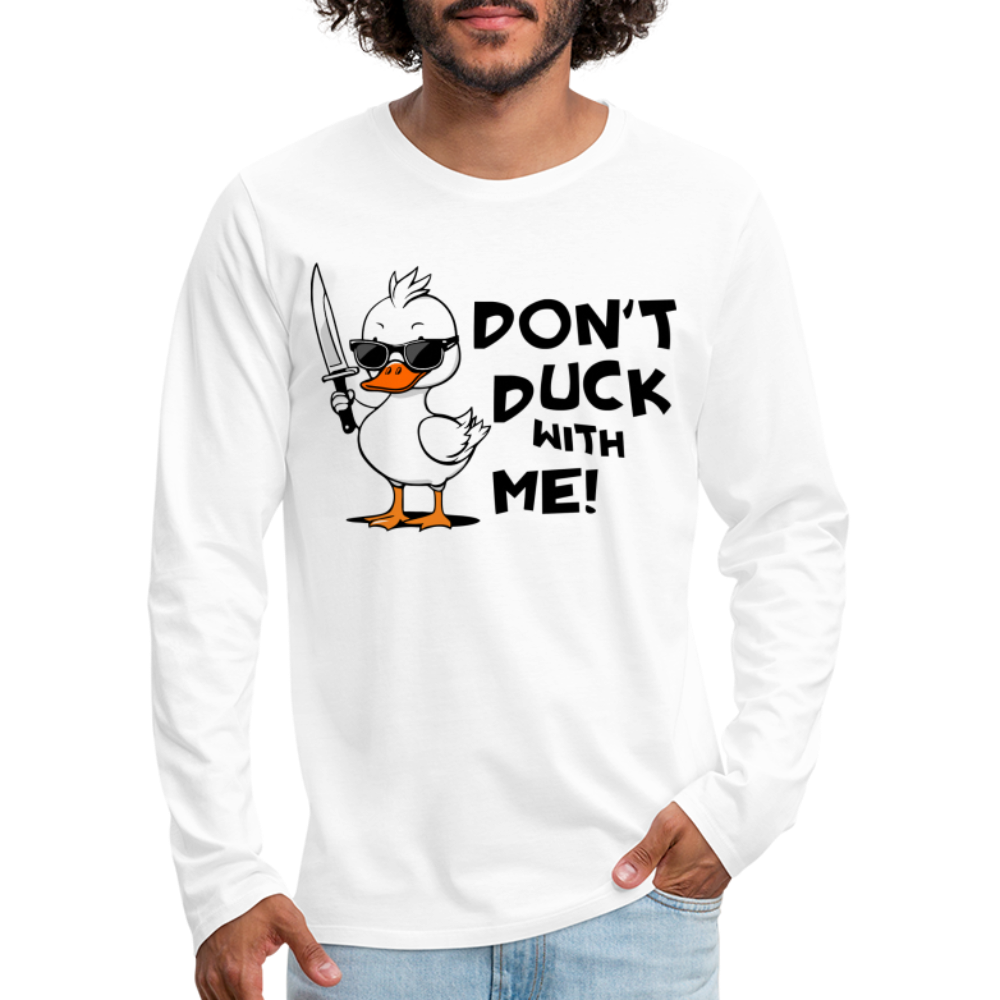 Men's Premium Long Sleeve T-Shirt - white