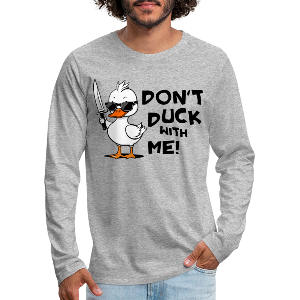 Men's Premium Long Sleeve T-Shirt - heather gray