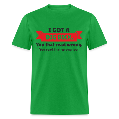 I Got A Dig Back T-Shirt - bright green