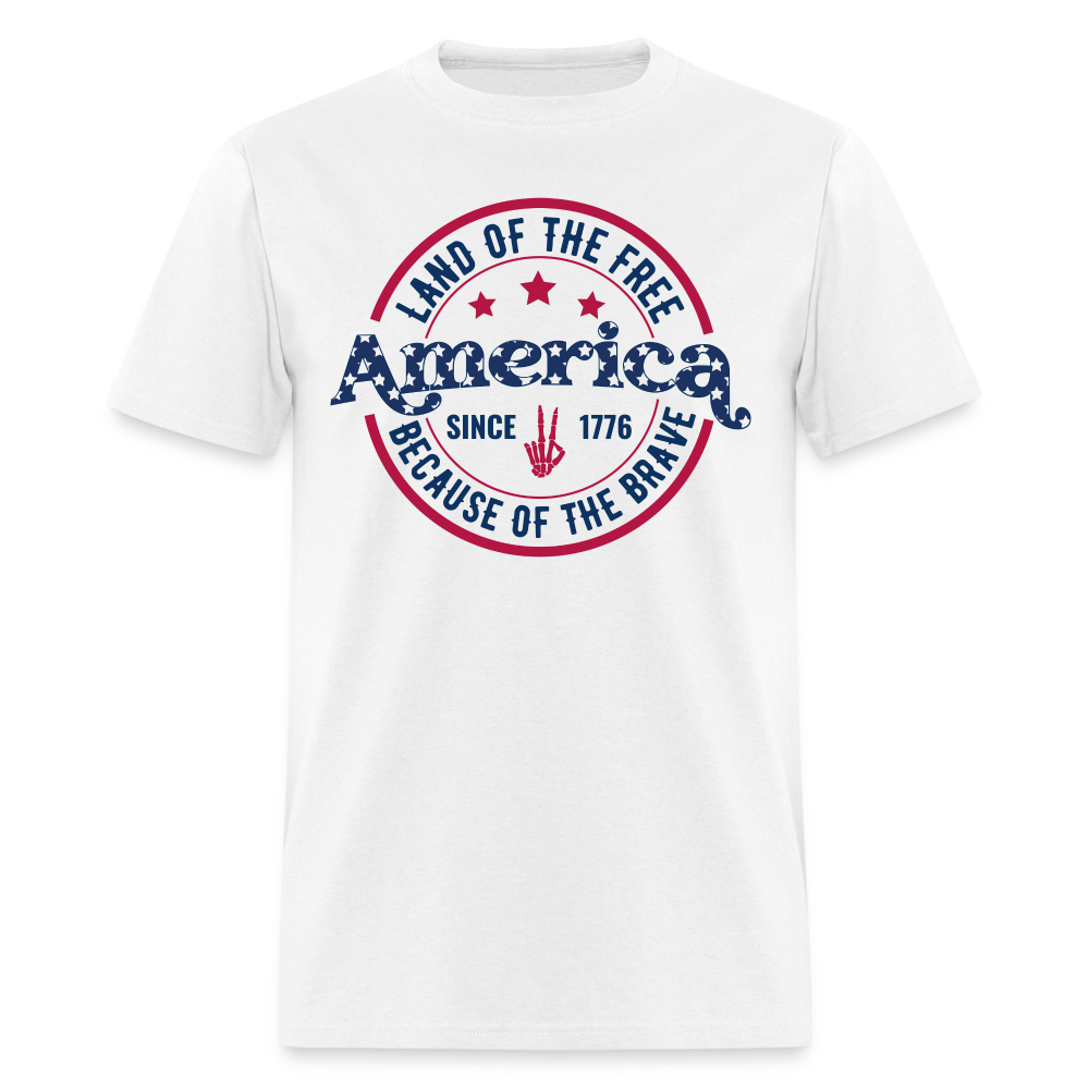 American Land Of The 1776 T-Shirt - white