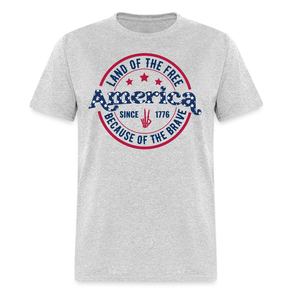 American Land Of The 1776 T-Shirt - heather gray