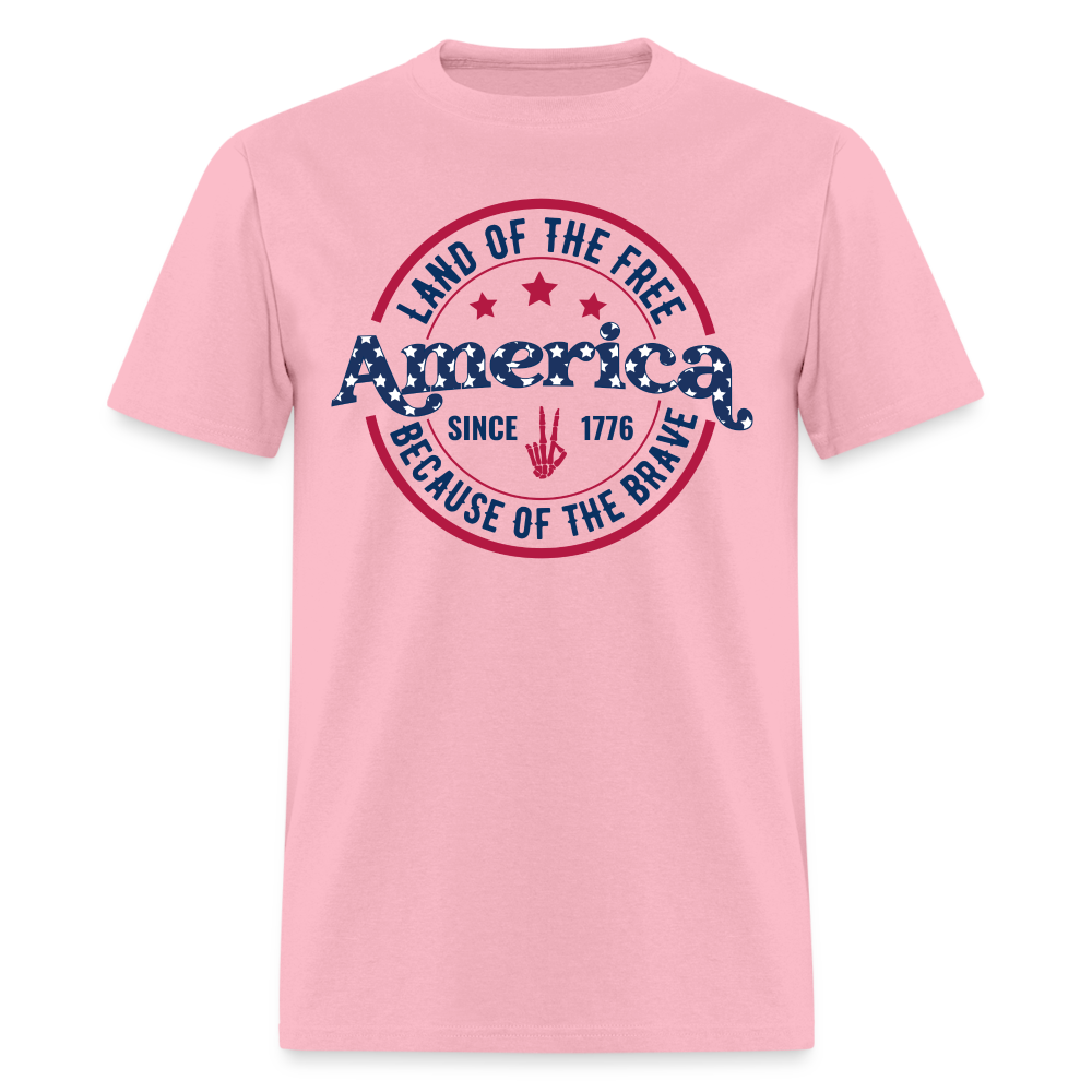 American Land Of The 1776 T-Shirt - pink