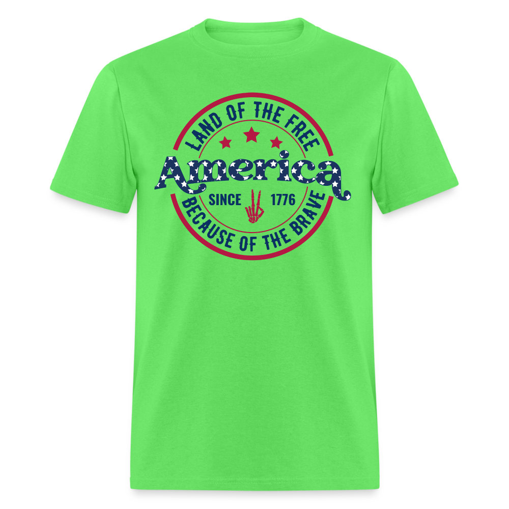 American Land Of The 1776 T-Shirt - kiwi