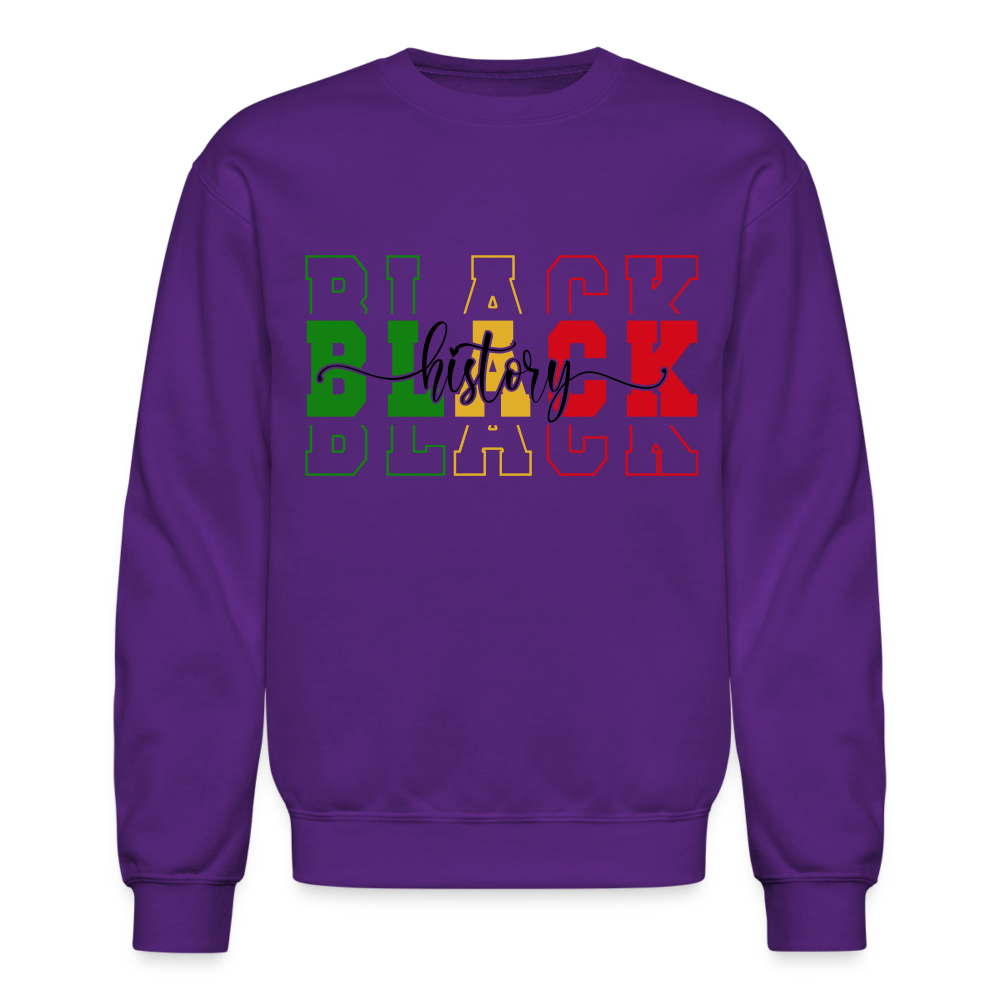 Black History Sweatshirt - purple