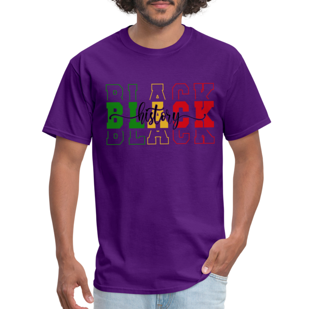 Black History T-Shirt - purple