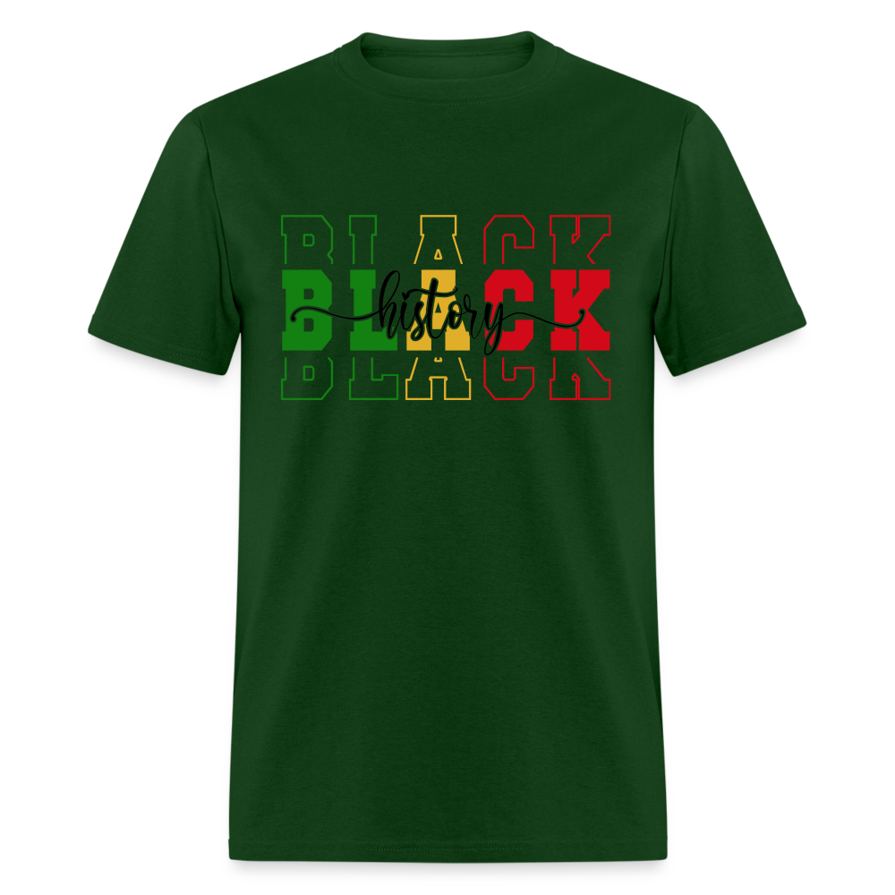 Black History T-Shirt - forest green