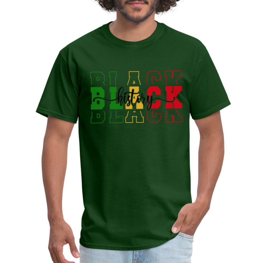 Black History T-Shirt - forest green