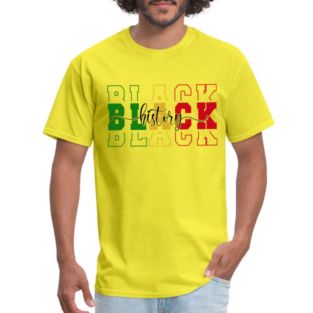 Black History T-Shirt - yellow