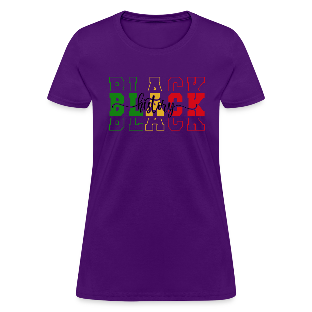 Black History Women's T-Shirt - purple