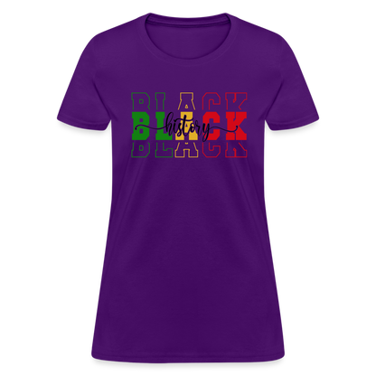 Black History Women's T-Shirt - purple