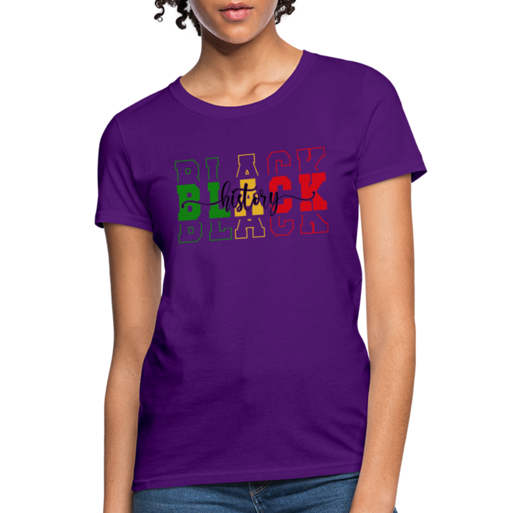 Black History Women's T-Shirt - purple