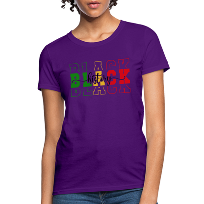 Black History Women's T-Shirt - purple