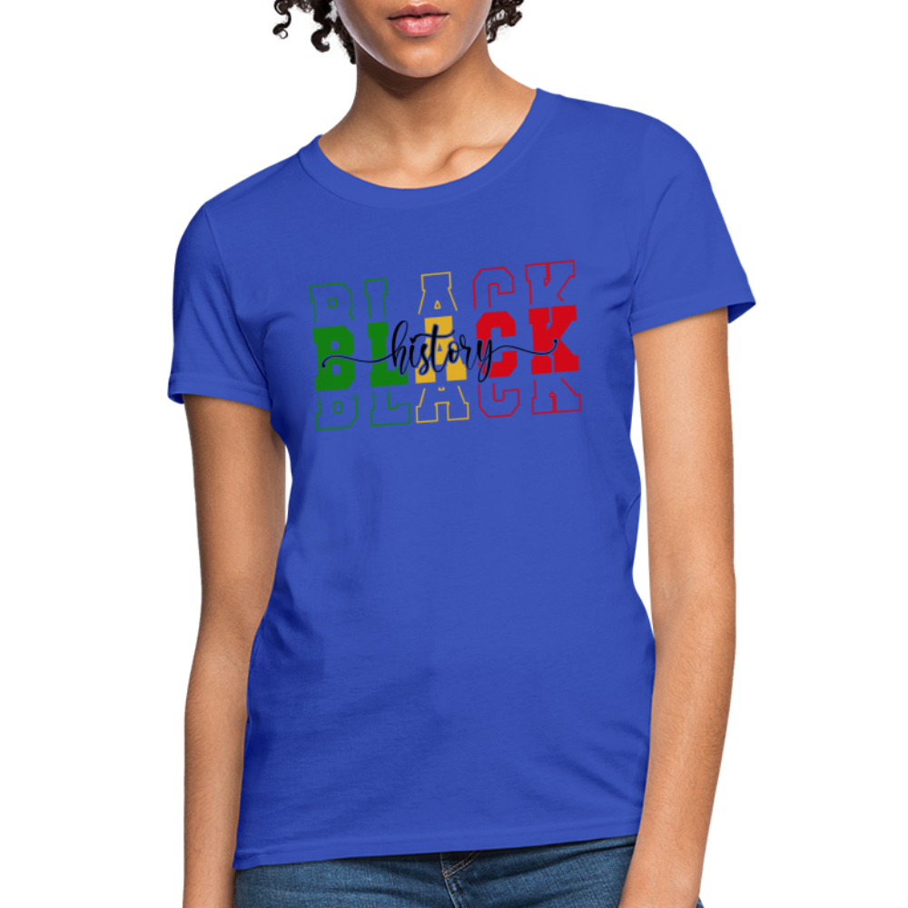 Black History Women's T-Shirt - royal blue