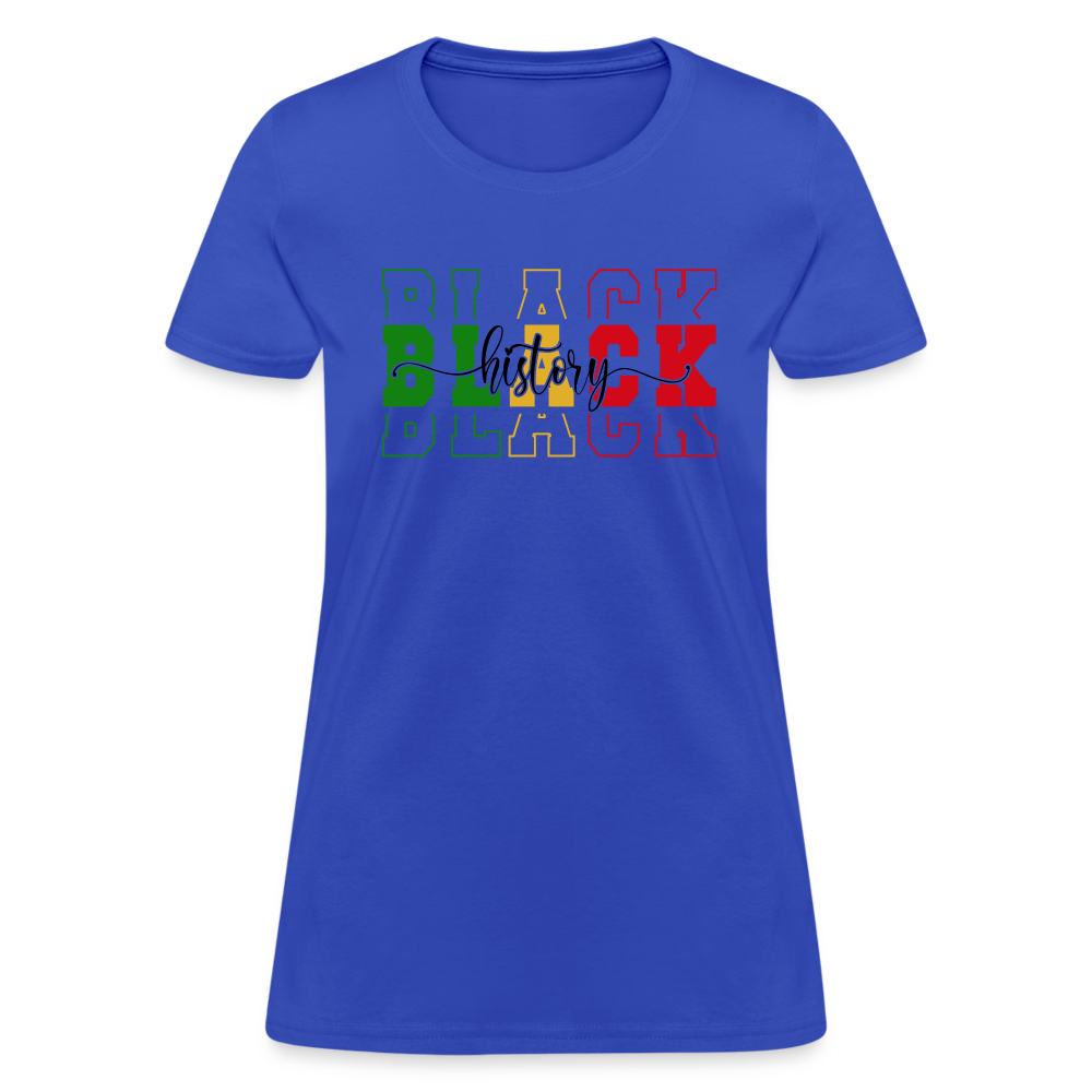 Black History Women's T-Shirt - royal blue