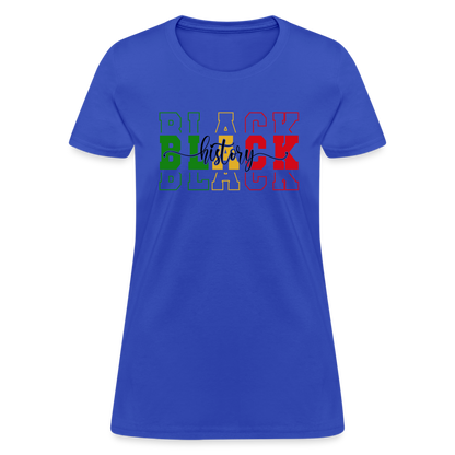 Black History Women's T-Shirt - royal blue