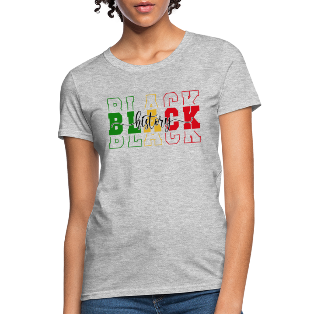 Black History Women's T-Shirt - heather gray