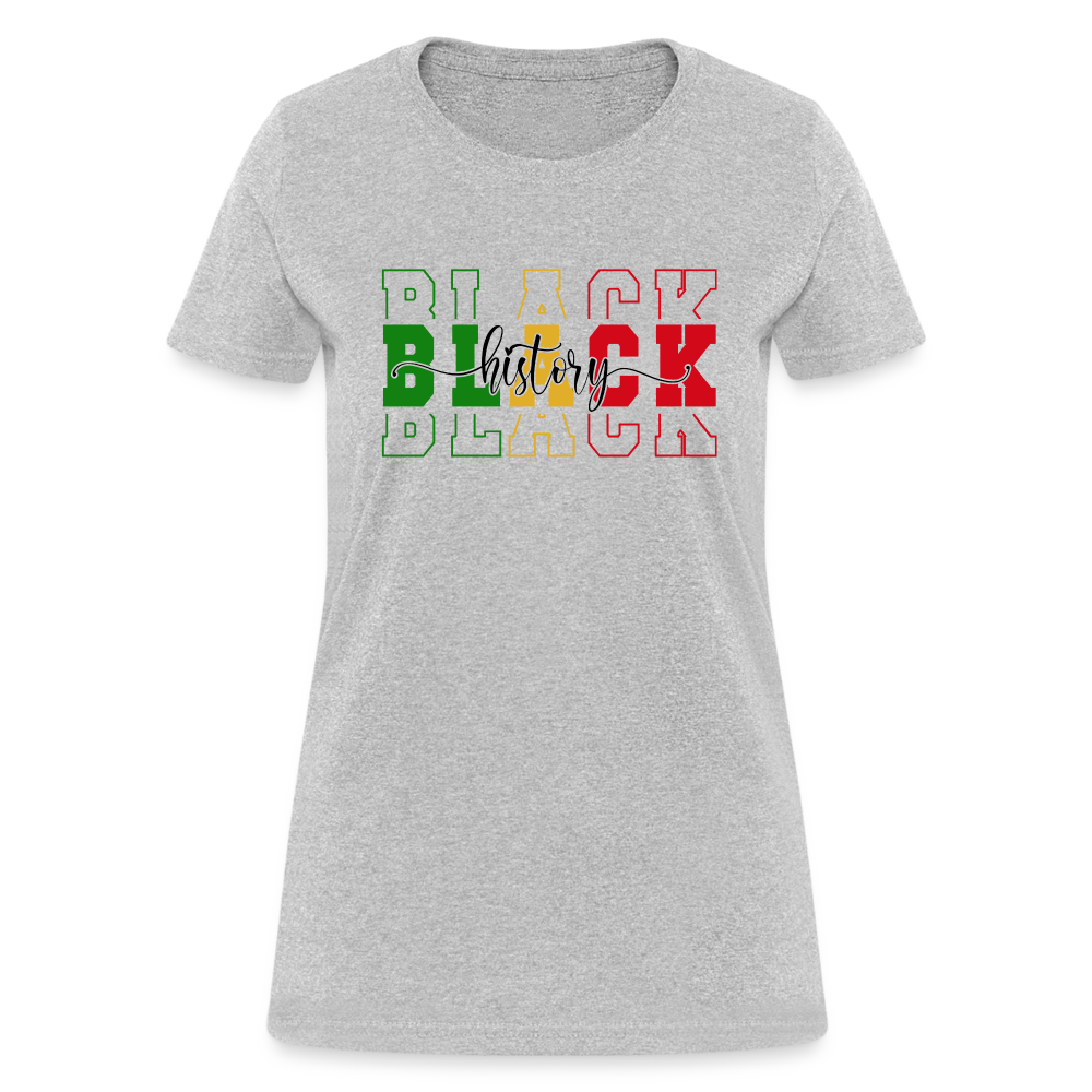 Black History Women's T-Shirt - heather gray