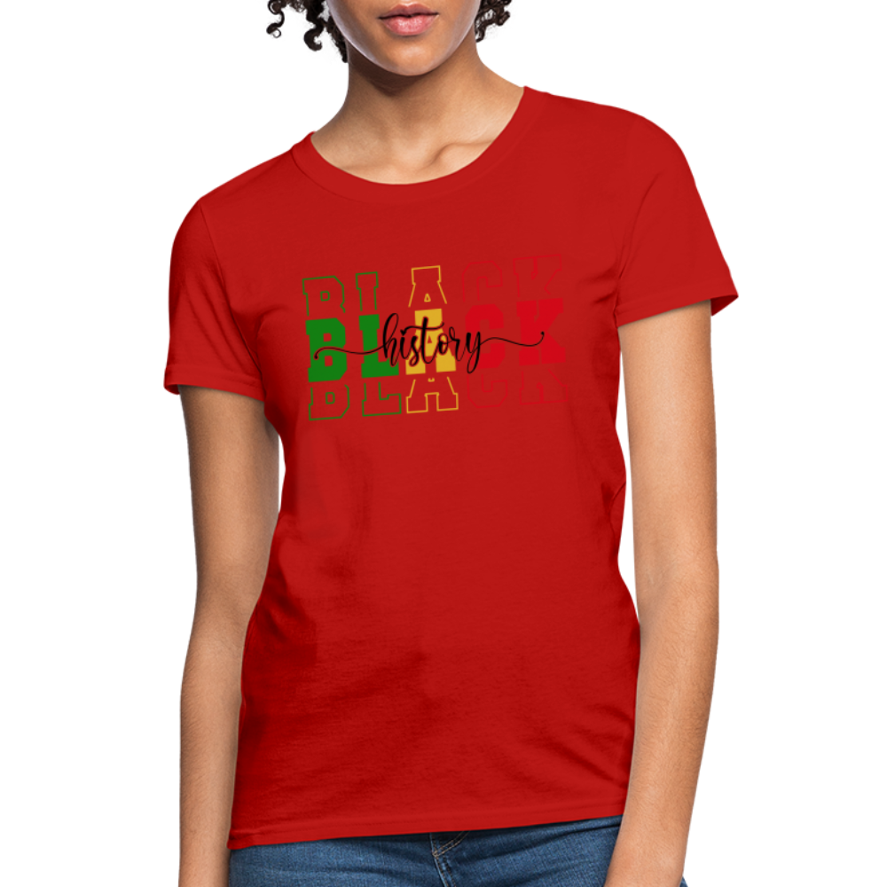 Black History Women's T-Shirt - red