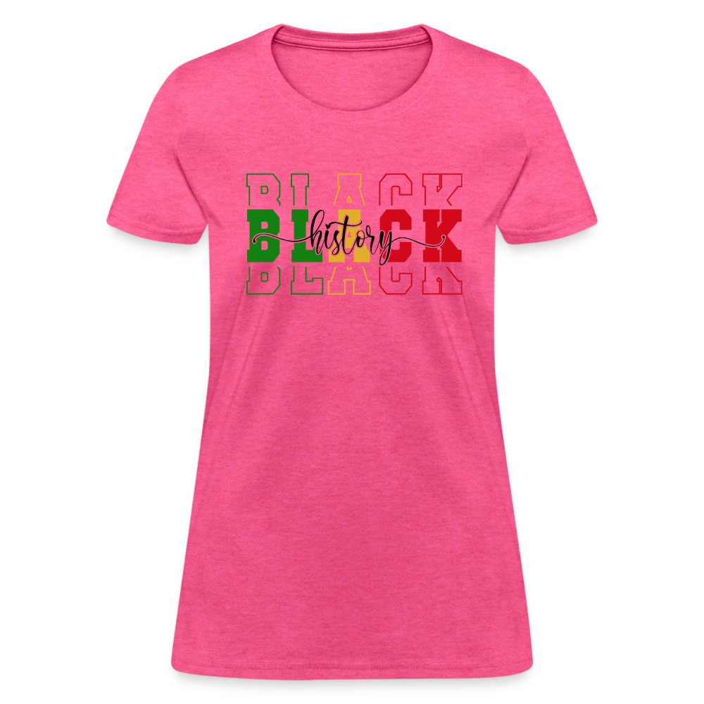 Black History Women's T-Shirt - heather pink