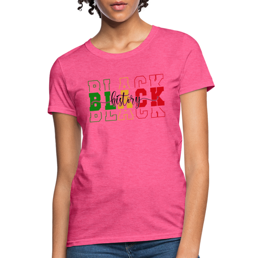 Black History Women's T-Shirt - heather pink