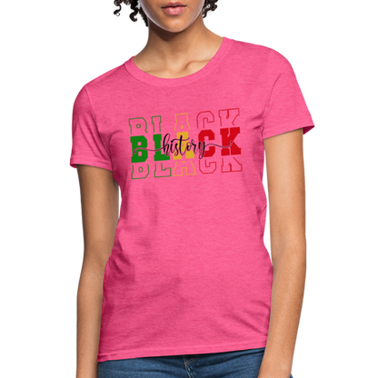 Black History Women's T-Shirt - heather pink