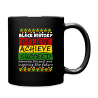 Black History Coffee Mug (Believe Achieve Succeed) - black