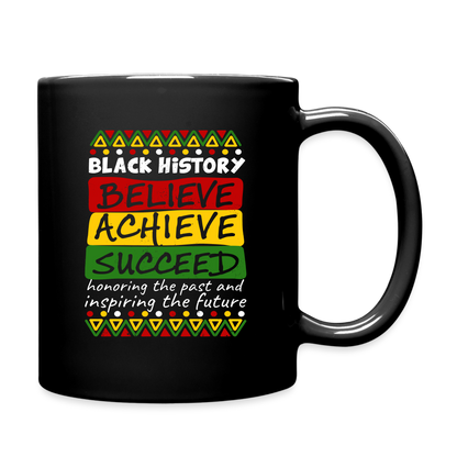 Black History Coffee Mug (Believe Achieve Succeed) - black