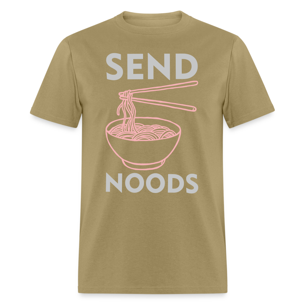 Send Noods T-Shirt (Noodles or Nudes) - khaki