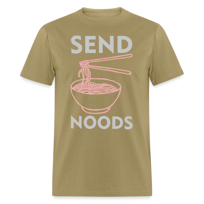 Send Noods T-Shirt (Noodles or Nudes) - khaki