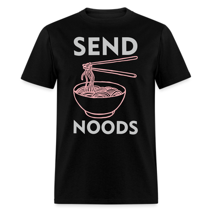 Send Noods T-Shirt (Noodles or Nudes) - black